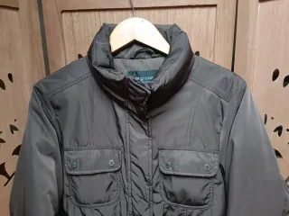 Abrigo largo marrón chocolate.