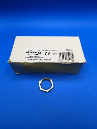 Tuercas Interflex Latón Niquelado M20 (Caja 50u)