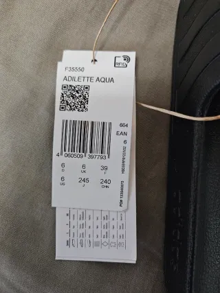 Chanclas Adidas Adilette Aqua Talla 39