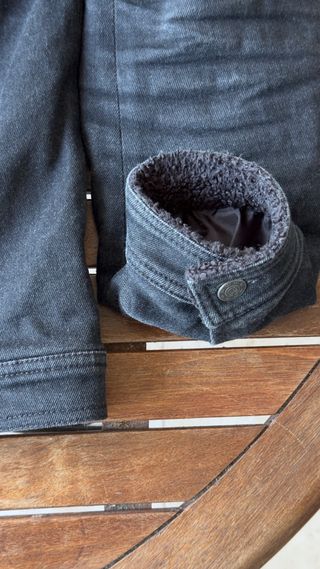 Chaqueta Pandomoto Husky Sherpa Negra moto