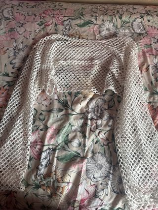 Mangas blancas de red