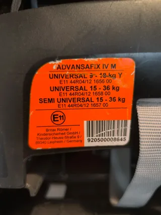 Silla coche Romer Grupo 2/3