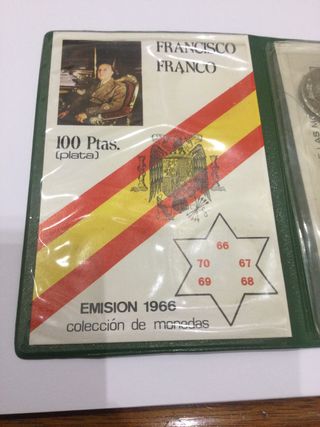 Cartera Monedas 100 Pesetas Franco