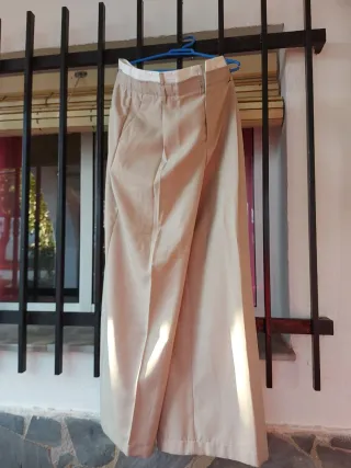 Pantalón de traje beige