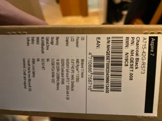 Notebook Acer Aspire 7