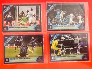 4 cromos Topps Champions League Live