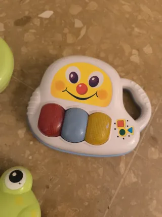 Lote Juguetes Infantiles: Piano, Rana y Xilófono