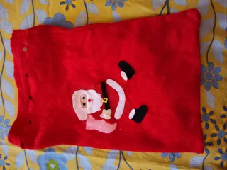 Sacchetto Babbo Natale Piccolo Rosso