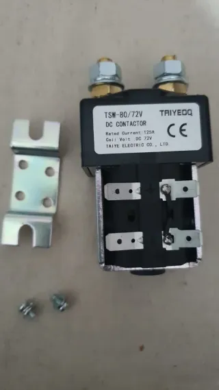 Contactor DC TSW-80 72V 72A | Relé NO 125A Alta Po