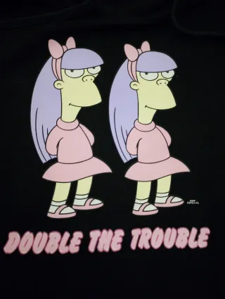 Sudadera Corta Simpsons Bershka Talla M