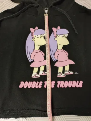 Sudadera Corta Simpsons Bershka Talla M