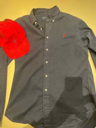 Lote Camisa Ralph Lauren y Polo Lacoste Azul L