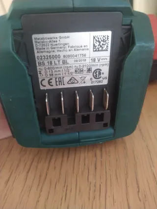 Taladro Metabo BS 18 LT BL