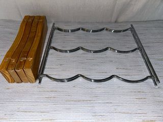 Botellero madera y metal