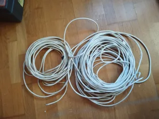 2 Cables de Antena Blancos