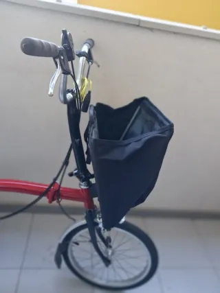 Bicicleta Plegable Brompton Roja