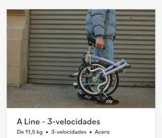 Bicicleta plegable Brompton.A Line
