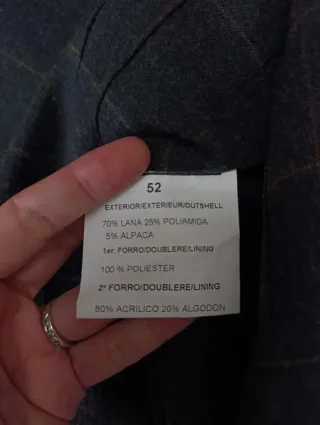 Abrigo paño lana Brooks Brothers