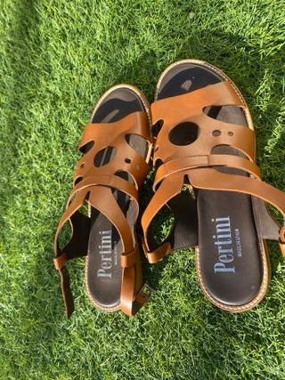Sandalias Piel Pertini Talla 38