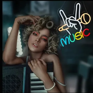 Lampada Neon LED "MUSIC"