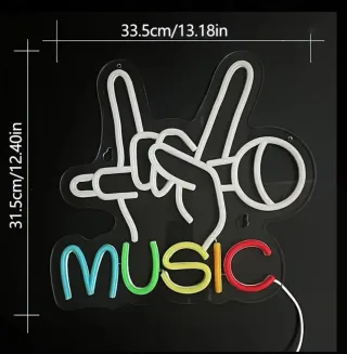 Lampada Neon LED "MUSIC"
