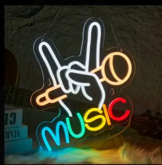 Lampada Neon LED "MUSIC"