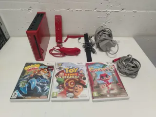 Nintendo Wii Rossa + Giochi e Accessori