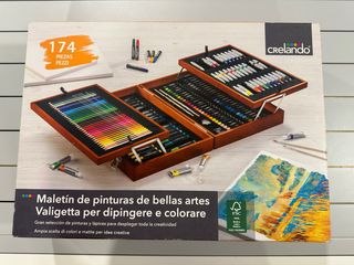Maletín de Pinturas Crealando 174 Piezas
