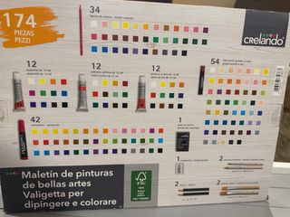 Maletín de Pinturas Crealando 174 Piezas