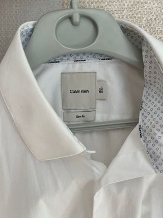 Camisa de vestir Calvin Klein blanca (1 SOLO USO)