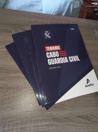 Temario ascenso cabo guardia civil, Avefor nuevo