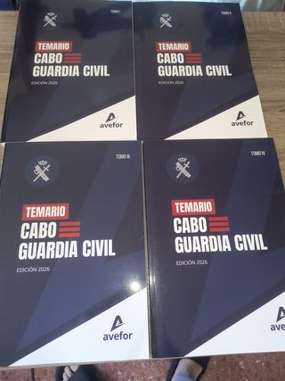 Temario ascenso cabo guardia civil, Avefor nuevo