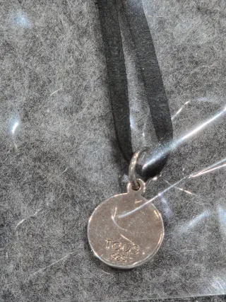 Colgante Tous Plata y Cordón Negro