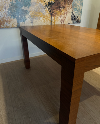 Mesa de comedor extensible madera 140x90cm