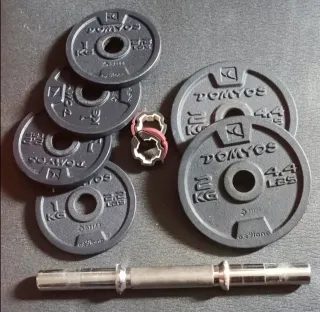 Coppia manubri con dischi pesi palestra