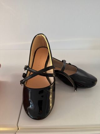 Bailarina niña Zara charol negros