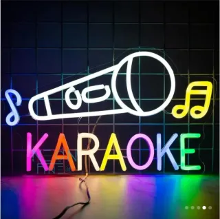 Lampada Neon LED "KARAOKE" Multicolor