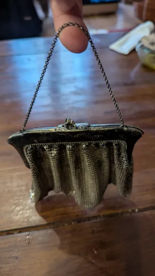 Bolso de mano malla metálica