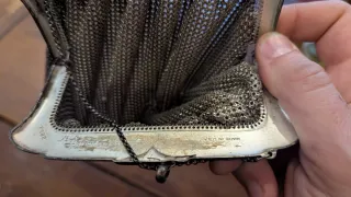 Bolso de mano malla metálica