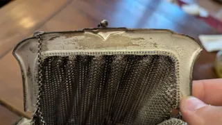 Bolso de mano malla metálica