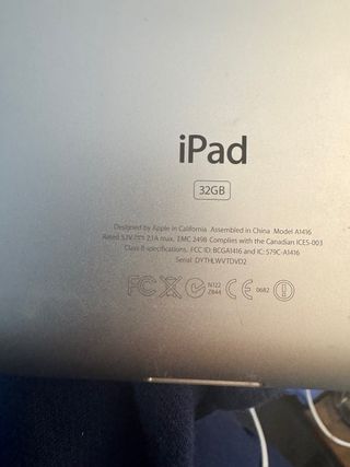 iPad 3ª Gen A1416 9.7 plateado