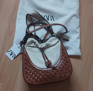 Bolso Zara  Marrón y Beige