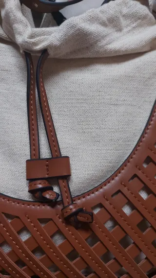 Bolso Zara  Marrón y Beige