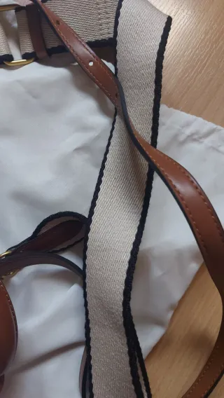 Bolso Zara  Marrón y Beige