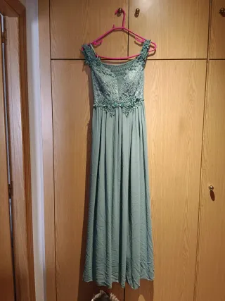 Vestido de fiesta verde