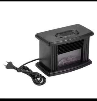 Chimenea eléctrica negra