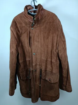 Cappotto in Pelle Vintage Marrone