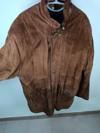 Cappotto in Pelle Vintage Marrone