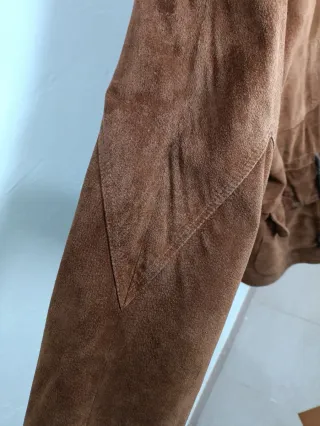 Cappotto in Pelle Vintage Marrone