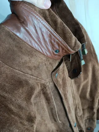 Cappotto in Pelle Vintage Marrone